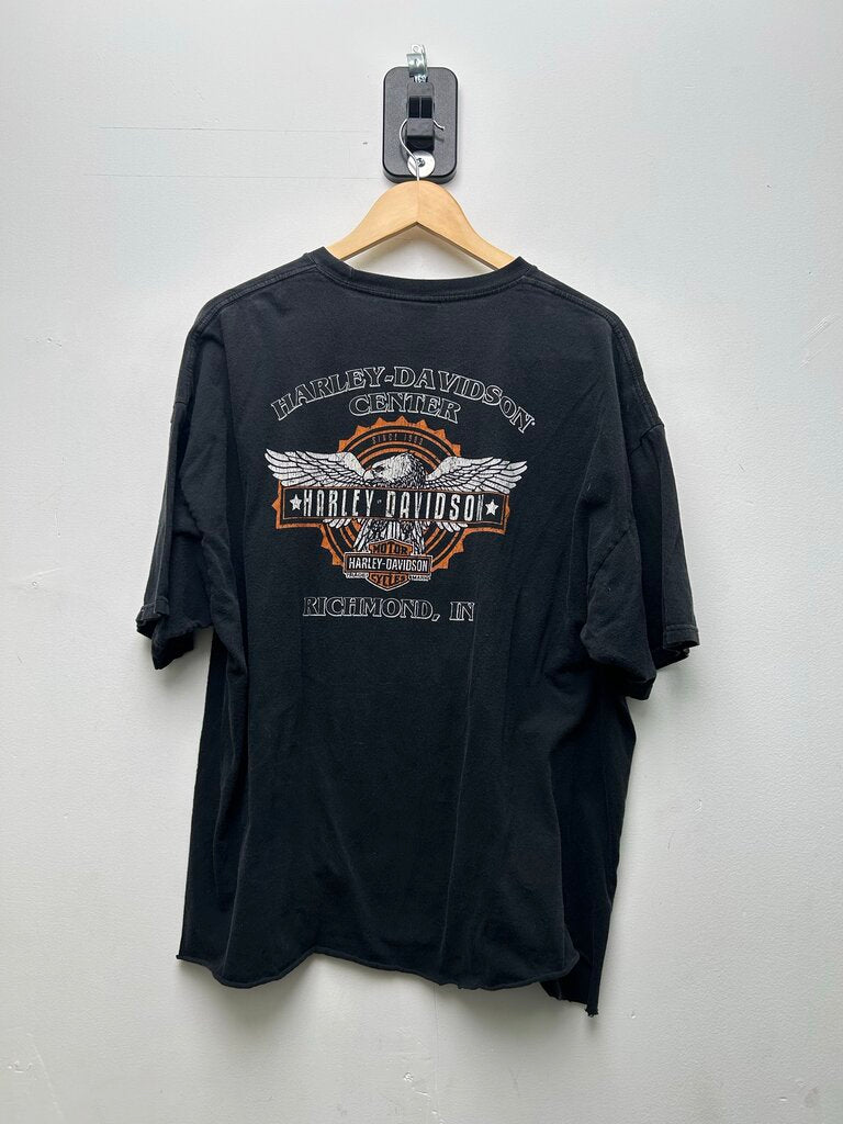 2012 Harley Davidson Ride Hard Motorcycle Tee Sz XL CROPPED