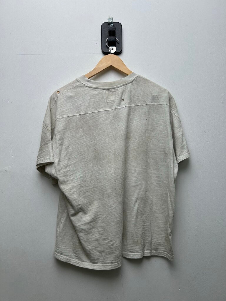 Preowned 74 Is War White Military Issue Tee Sz.Large