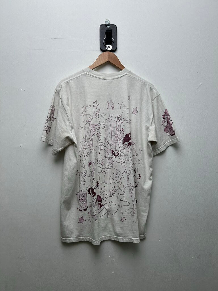 Preowned Supreme White Downtown Tee Sz.XL