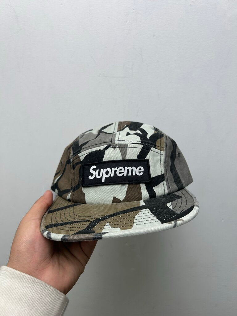 New Supreme Camo Black Green Box Logo Hat