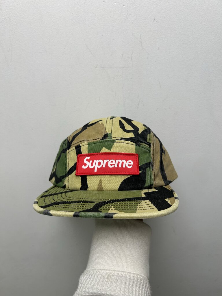 New Supreme Camo Green Red Box Logo Hat