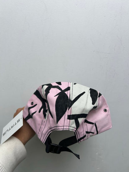 New Supreme Camo Pink Black Box Logo Hat