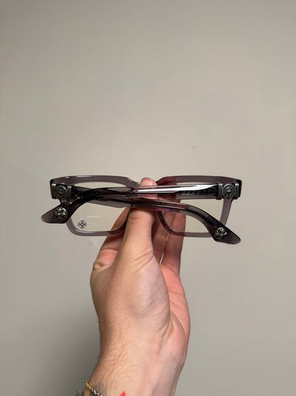 Preowned Chrome Heart Halllamanass Grey Silver Frames