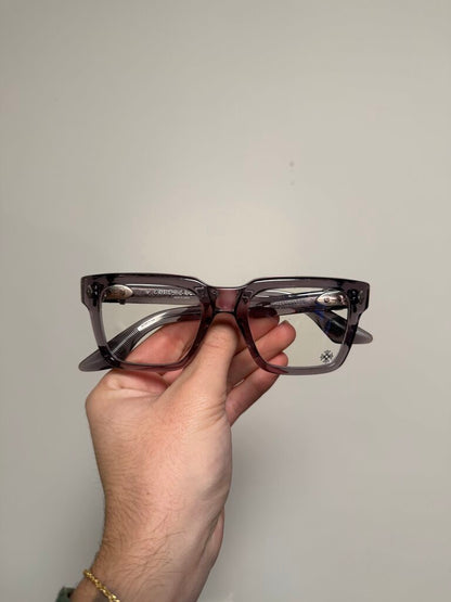 Preowned Chrome Heart Halllamanass Grey Silver Frames