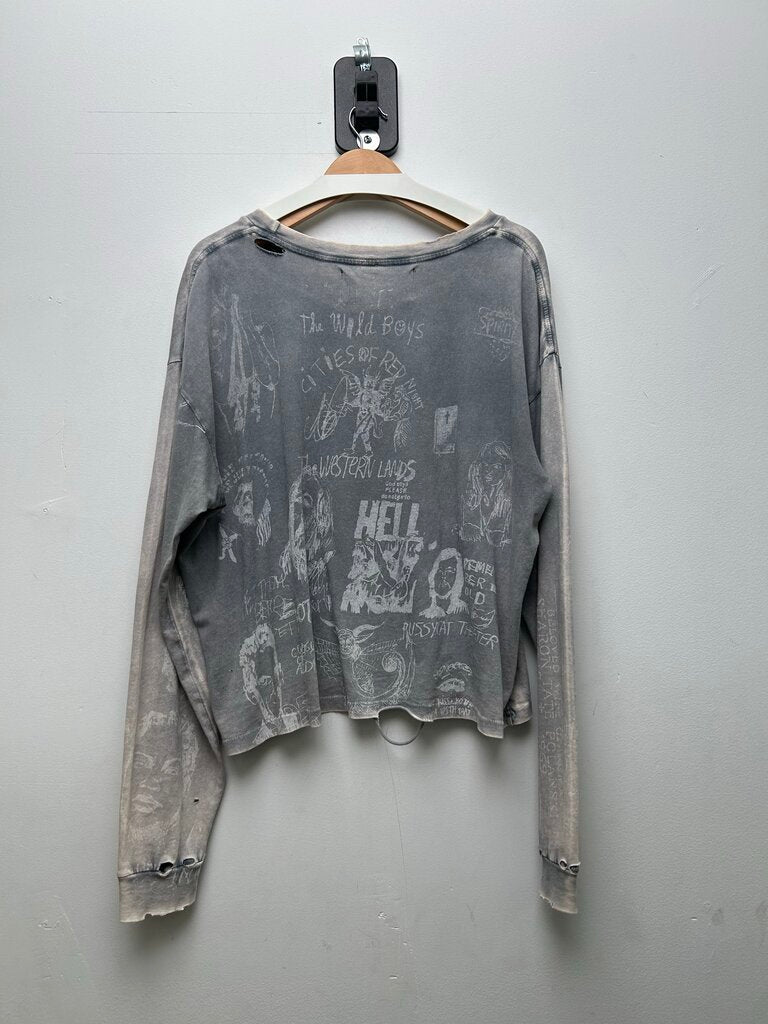 Preowned Paly Grey Bethlehem Ls Sz.Medium