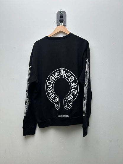 New Chrome Hearts Horseshoe Black Crewneck sz.M