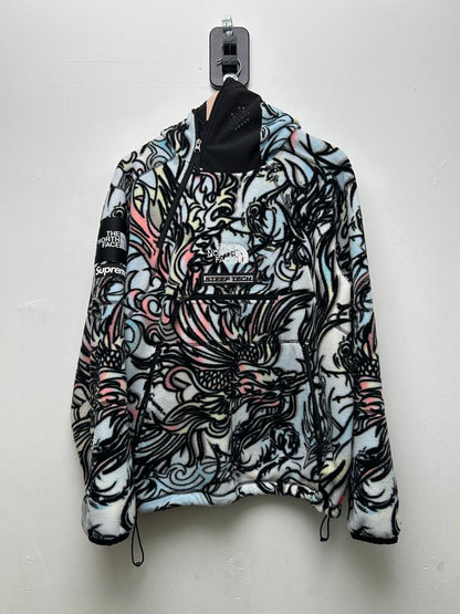 Preowned Supreme North Face Multi Dragon Fleece Sz.Medium