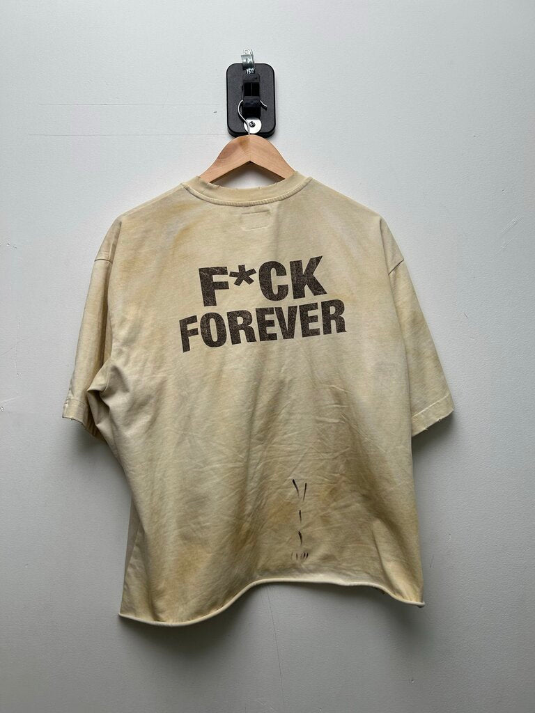 Preowned Bottega Desires White Layered Tee Sz.Small