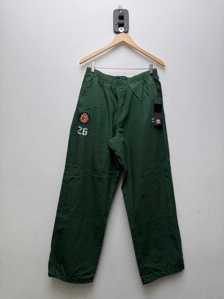 New Supreme Green Umbro Track Pants Size Medium