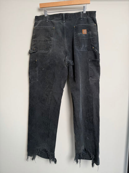 Vintage Carhartt Black Double Knee 36x32