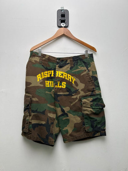 Preowned Gv Gallery Camo Spellout Cargo Shorts Size Medium