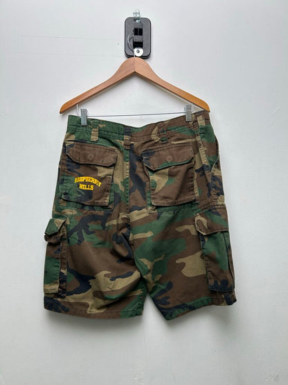 Preowned Gv Gallery Camo Spellout Cargo Shorts Size Medium