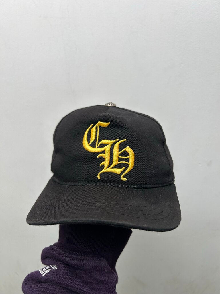 Prwoned Chrome Hearts Black Yellow Ch Hat
