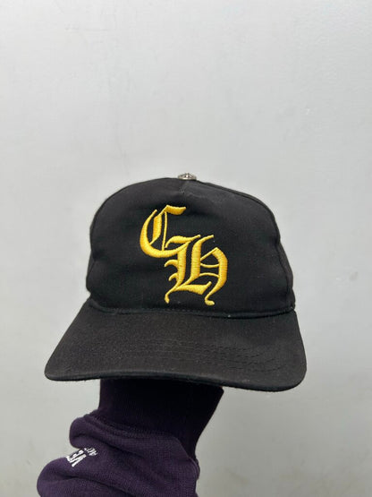 Prwoned Chrome Hearts Black Yellow Ch Hat