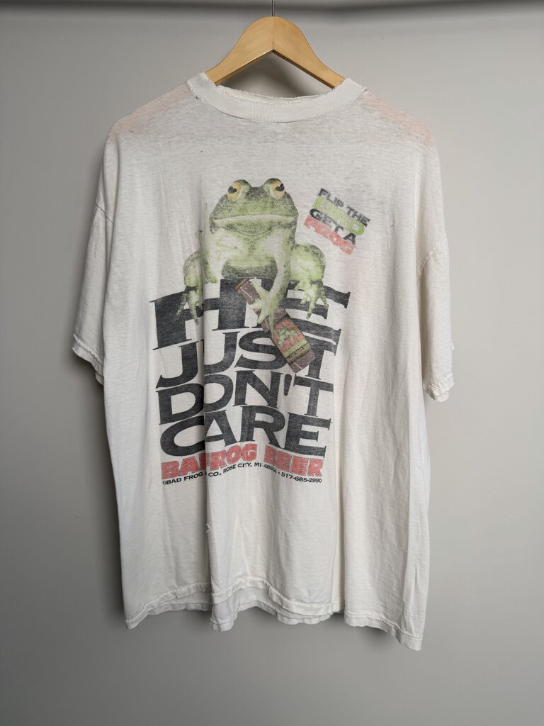 Vintage 90s Bad Frog Tee Size XL