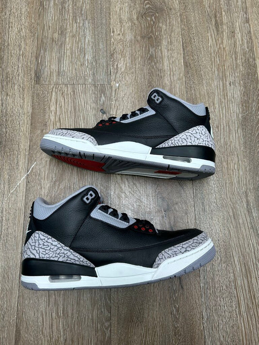 Preowned Jordan 3 Black Cement size 10