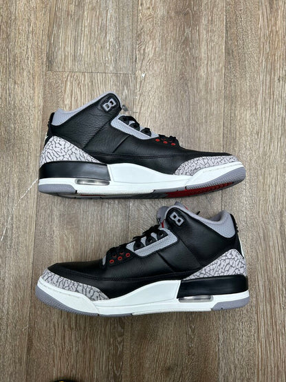 Preowned Jordan 3 Black Cement size 10