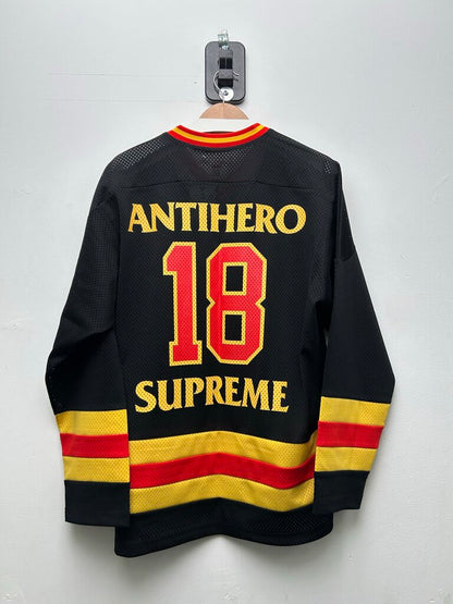 Preowned Supreme Antihero Ozzy Hockey jersey Size Small
