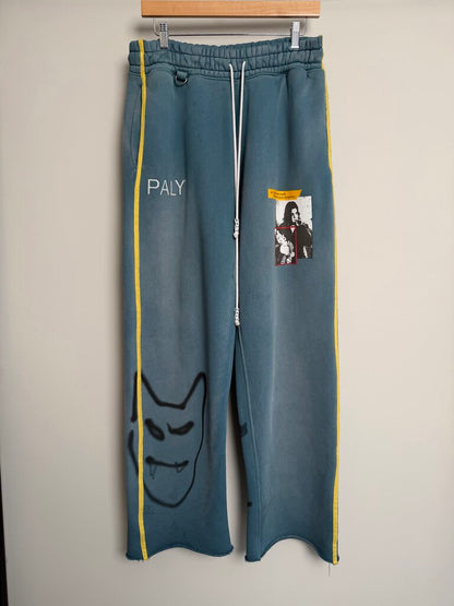 New Paly Holywood Teal/Yellow Sweats Sz. M