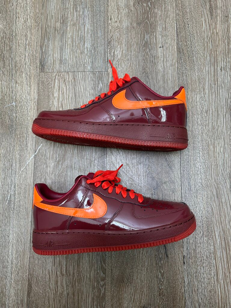 Preowned Nike AF1 Patent Red sz.9.5