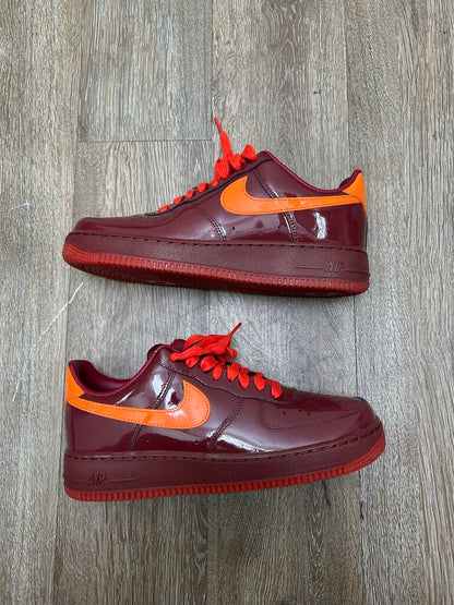 Preowned Nike AF1 Patent Red sz.9.5