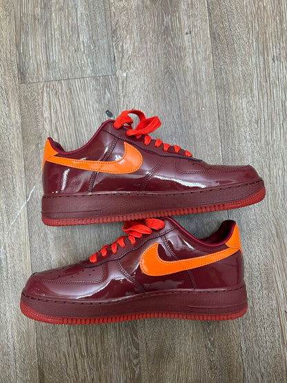 Preowned Nike AF1 Patent Red sz.9.5