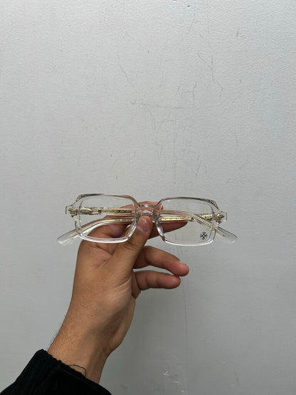 New Chrome Hearts Dove Clear Gold Frames