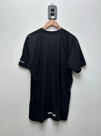 New Chrome Hearts Black White Neck Logo Tee Sz.XL