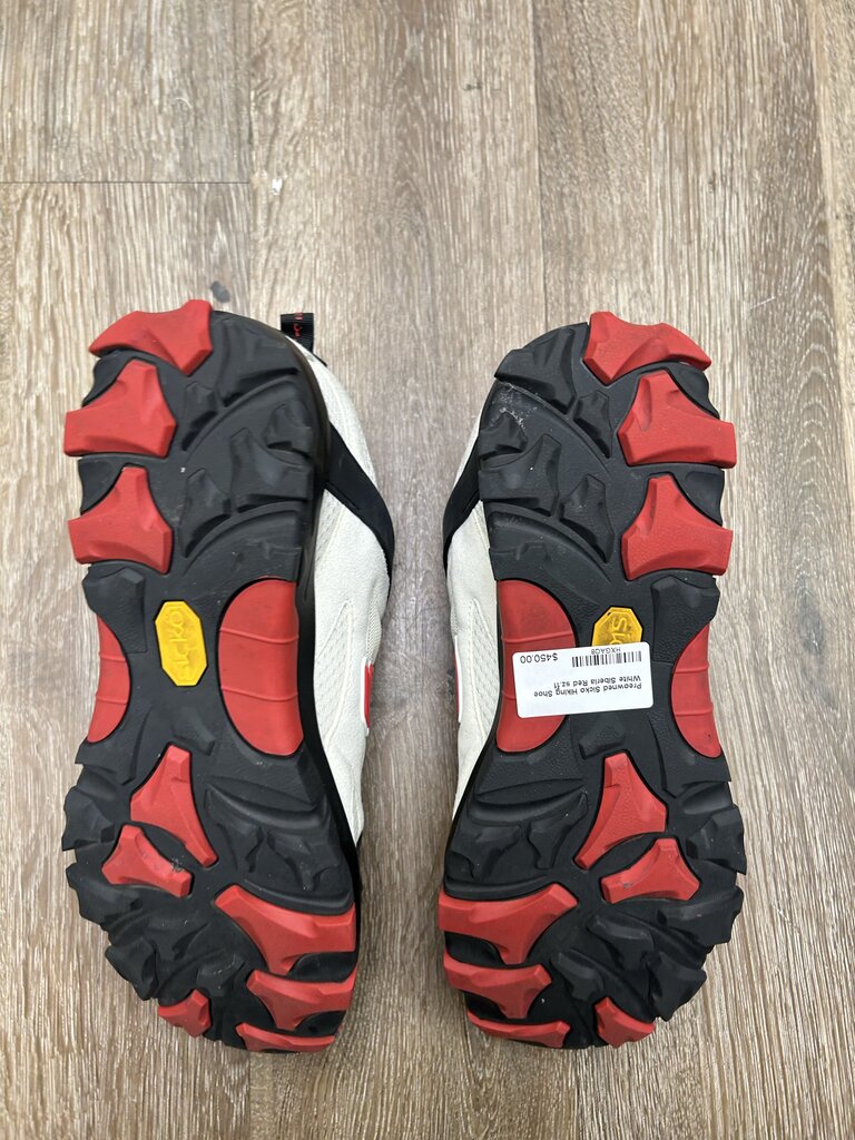 Preowned Sicko Hiking Shoe White Siberia Red sz.11