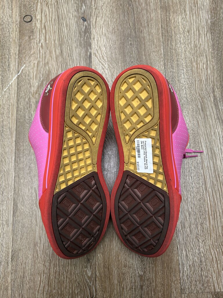 Preowned Reebok Board Flip Ice Cream Pink Yellow Sz.10.5 (No Box)