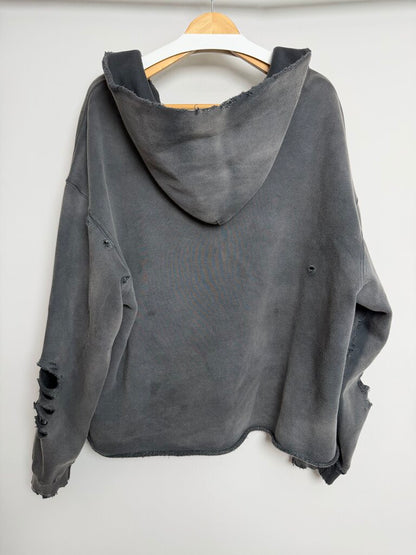 Satoshi Nakamoto Split Neck Hoodie Sz. L