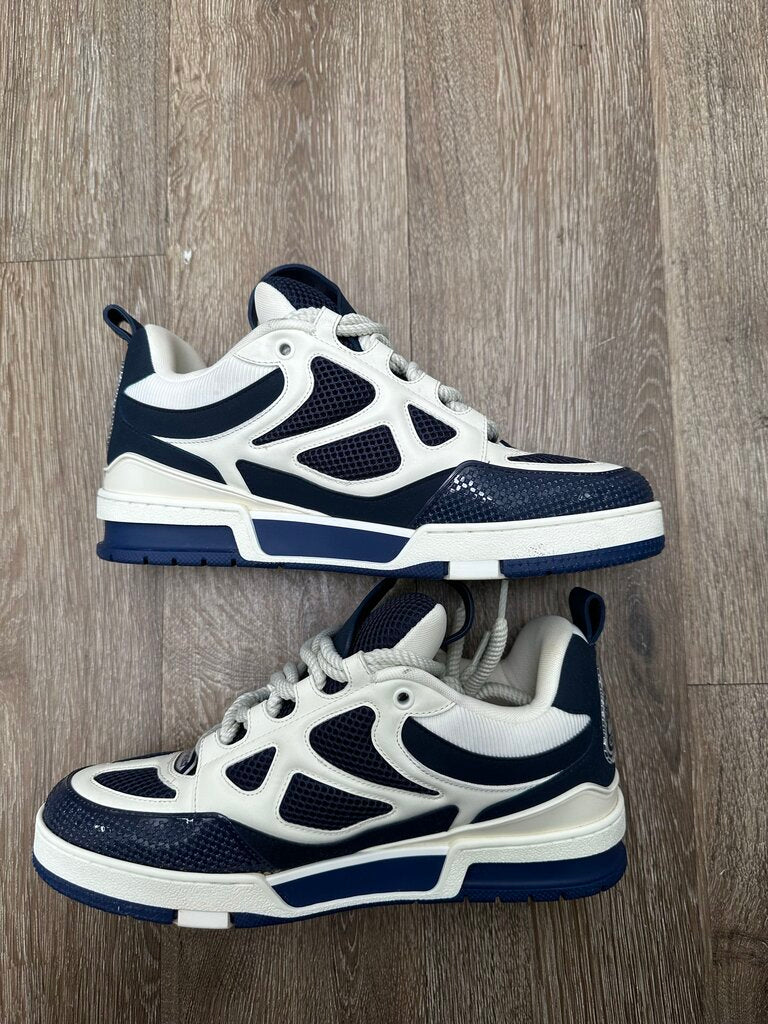 Preowned Louis Vuitton Navy White Skate Sz.7.5/9M (No Box)