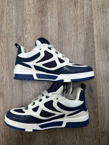 Preowned Louis Vuitton Navy White Skate Sz.7.5/9M (No Box)