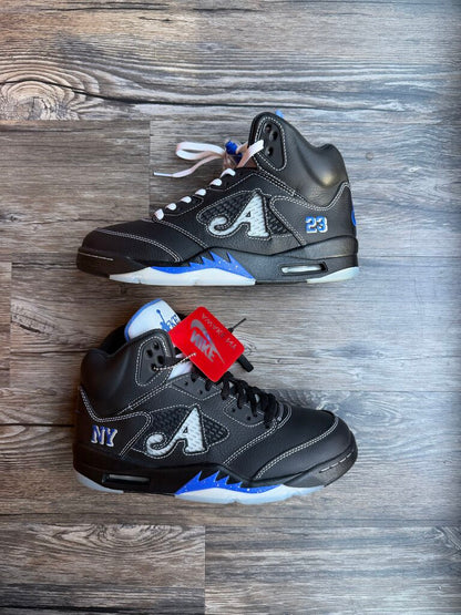 Preowned Jordan 5 Awake Black Blue size 8.5