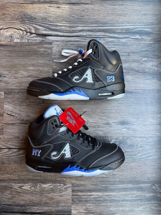 Preowned Jordan 5 Awake Black Blue size 8.5