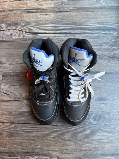 Preowned Jordan 5 Awake Black Blue size 8.5