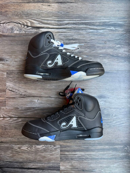 Preowned Jordan 5 Awake Black Blue size 8.5