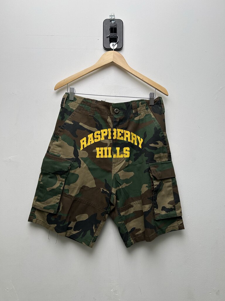 New Gv Gallery Camo Yellow Shorts Sz S