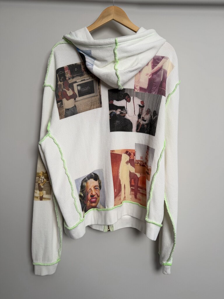 New Better With Age White Ricky Waffle Zip Up Sz. XXL