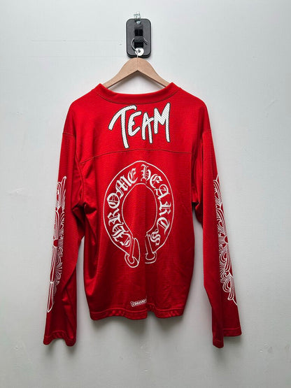 Chrome Hearts Matty Boy Red Form Mesh Jersey Sz.Medium
