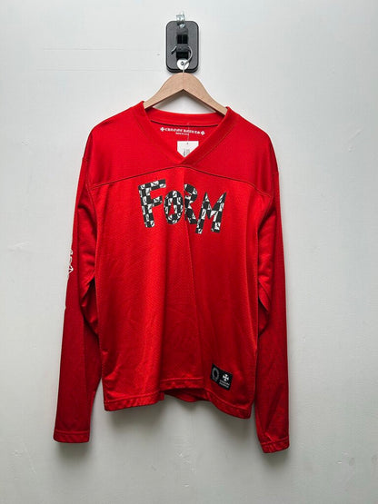 Chrome Hearts Matty Boy Red Form Mesh Jersey Sz.Medium