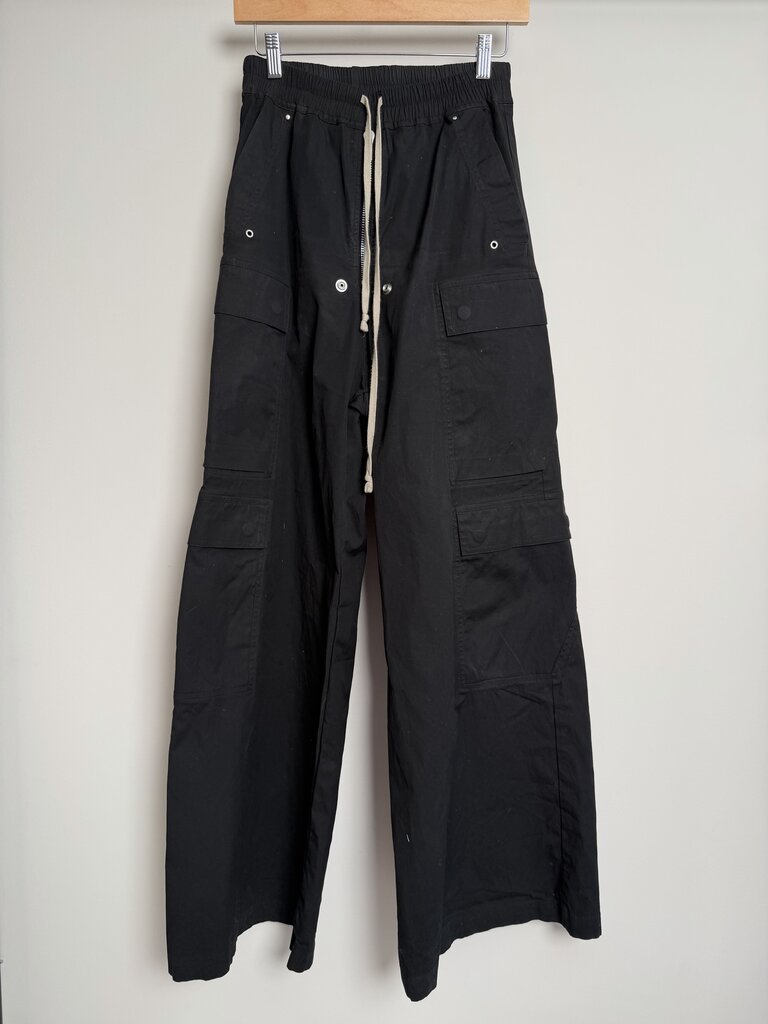 Pre-Owned Rick Owens Black Bela Cargo Sz. 36