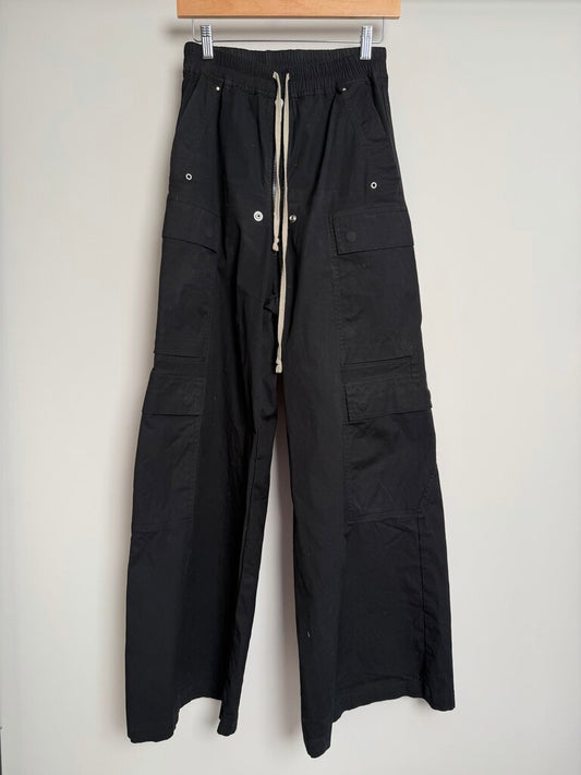 Pre-Owned Rick Owens Black Bela Cargo Sz. 36