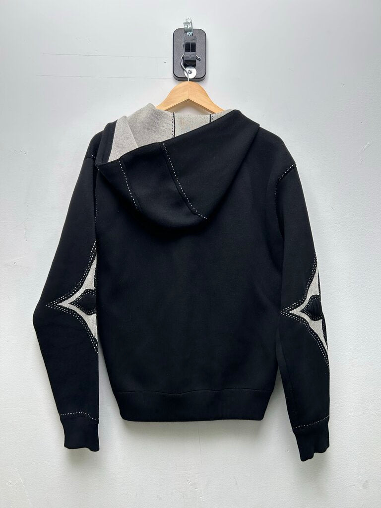 Preowned Louis Vuitton Black Monogram Flower Zip Size Small