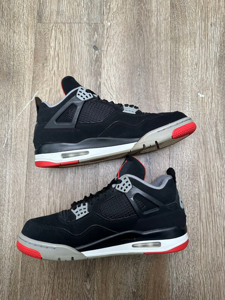 Preowned Jordan 4 Bred Size 10.5 2019 (No Box)