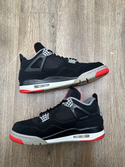 Preowned Jordan 4 Bred Size 10.5 2019 (No Box)