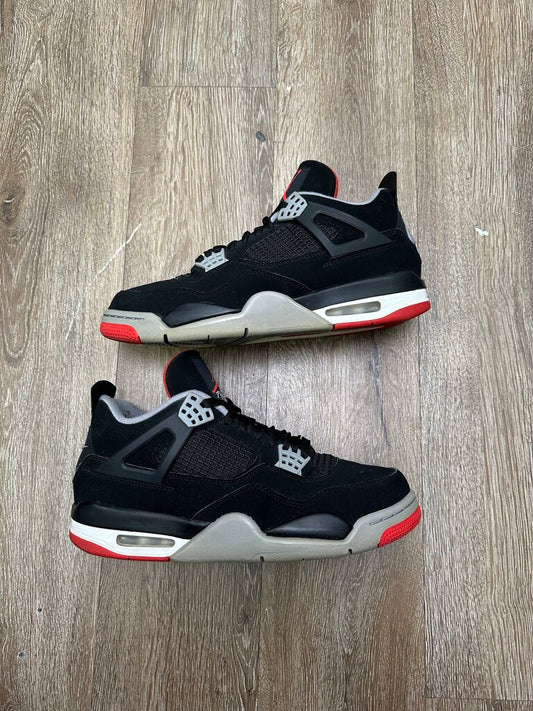 Preowned Jordan 4 Bred Size 10.5 2019 (No Box)