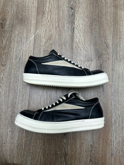 Preowned Rick Owen Vans Black Milk Sz 41 (No Box)