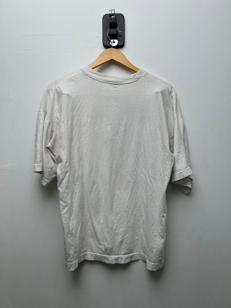 90s Mickey Gone Dread Jamaica White Tee Sz L