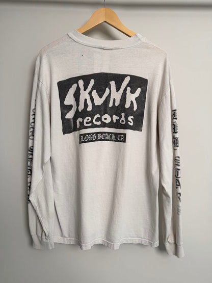 90s Skunk Records Long Beach White L/S size L